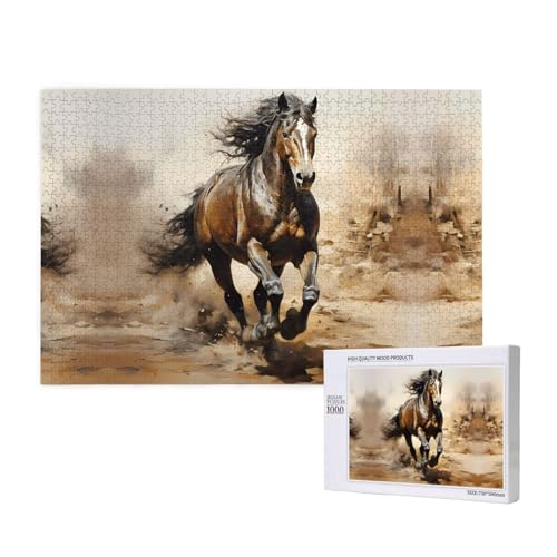 Phayah Western-Puzzle für Erwachsene, 1000 Teile, Heimdekoration, Geburtstagsparty für Männer und Frauen, 29,5 x 50 cm Phayah Western-Puzzle für Erwachsene, 1000 Teile, Heimdekoration, Geburtstagsparty für Männer und Frauen, 29,5 x 50 cm von PHAYAH
