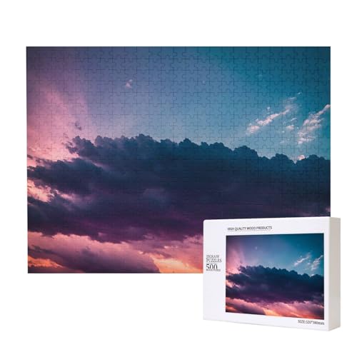 Phayah Wolken im Himmel, Puzzle, Holzpuzzle für Familie, Freunde, Heimdekoration, Wandkunst, 500 Teile Phayah Wolken im Himmel, Puzzle, Holzpuzzle für Familie, Freunde, Heimdekoration, Wandkunst, 500 Teile von PHAYAH