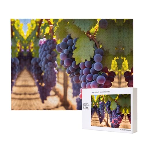 Phayah Wüstentrauben-Puzzles für Erwachsene, 500 Teile, Heimdekoration, Geburtstagsparty für Männer und Frauen, 50 x 38 cm Phayah Wüstentrauben-Puzzles für Erwachsene, 500 Teile, Heimdekoration, Geburtstagsparty für Männer und Frauen, 50 x 38 cm von PHAYAH