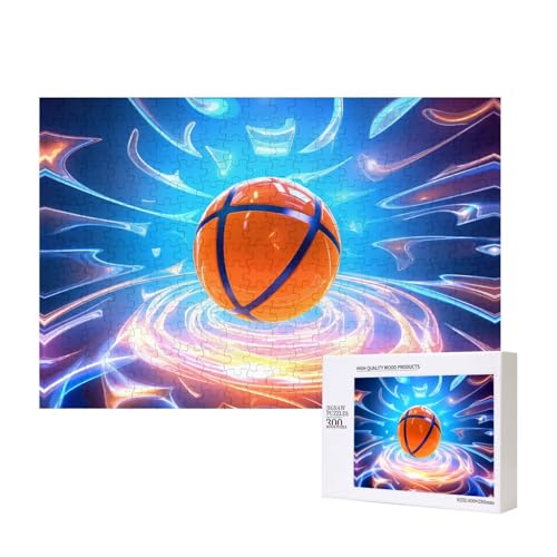 Phayah Wunderschönes Basketball-Puzzle, 300 Teile, für Puzzle, Holzpuzzle für Familie, Freunde, Heimdekoration, Wandkunst, 39 x 27 cm Phayah Wunderschönes Basketball-Puzzle, 300 Teile, für Puzzle, Holzpuzzle für Familie, Freunde, Heimdekoration, Wandkunst, 39 x 27 cm von PHAYAH