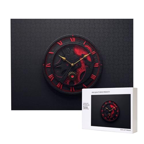 Phayah Zahnräder und Uhr Puzzles für Erwachsene 500 Teile Kinder Intelligenz Entwicklung Spielzeug 20,4 x 38,1 cm Phayah Zahnräder und Uhr Puzzles für Erwachsene 500 Teile Kinder Intelligenz Entwicklung Spielzeug 20,4 x 38,1 cm von PHAYAH