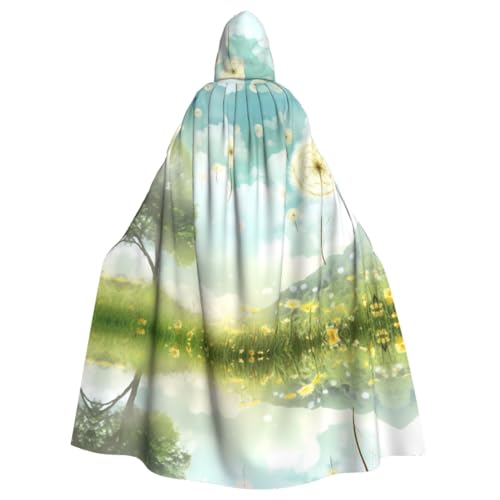 Pusteblume in der Sonne gemusterter Kapuzenponcho Unisex Kapuzenponcho für Cosplay Halloween Kostümparty Pusteblume in der Sonne gemusterter Kapuzenponcho Unisex Kapuzenponcho für Cosplay Halloween Kostümparty von PHAYAH