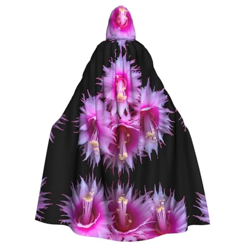 Schöner Poncho mit Blumenmuster, Unisex, Kapuzenponcho für Cosplay, Halloween, Kostümparty von PHAYAH