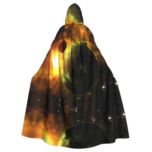 Weltraumplanet, langer Kapuzenumhang, Polyester, Hexe, Halloween-Kostüme für Cosplay, Kostüm, Damen und Herren Weltraumplanet, langer Kapuzenumhang, Polyester, Hexe, Halloween-Kostüme für Cosplay, Kostüm, Damen und Herren von PHAYAH