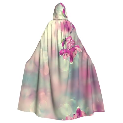 Zierlicher Poncho mit Blumenmuster und Kapuze, Unisex, für Cosplay, Halloween, Kostümparty Zierlicher Poncho mit Blumenmuster und Kapuze, Unisex, für Cosplay, Halloween, Kostümparty von PHAYAH