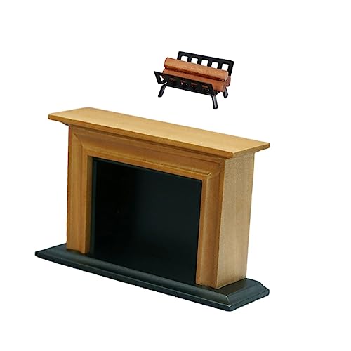 1 Satz Mini-Kaminstapel Minispielzeug für Kinder Brennholzstapel-Modell Mikrospielzeug Miniatur-Hausmöbel mini kaminofen minikaminofen Puppenhaus-Kamin-Modell Mini-Brennholzstapel PHENOFICE von PHENOFICE