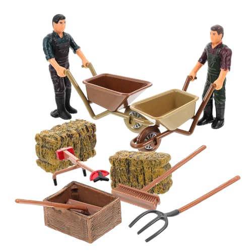 PHENOFICE 1 Satz Farmer Charaktermodell, Miniatur Bauernhof Verzierungen, Miniatur Bauernhof Modell, Mini Landwirtschaftswerkzeug, Mini Dekoration, Bauernhof Zubehör, Spielzeug Bauernhof PHENOFICE 1 Satz Farmer Charaktermodell, Miniatur Bauernhof Verzierungen, Miniatur Bauernhof Modell, Mini Landwirtschaftswerkzeug, Mini Dekoration, Bauernhof Zubehör, Spielzeug Bauernhof von PHENOFICE