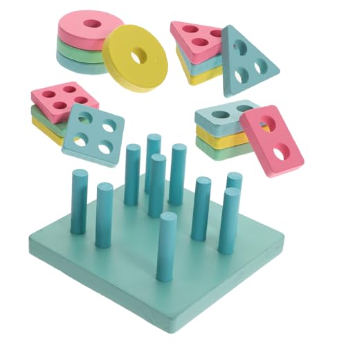 PHENOFICE Bauklötze-Spielzeug Für Kinder Stapelklötze Aus Holz Geometrische Formen Für Frühes Lernen Kognitives Spielen PHENOFICE Bauklötze-Spielzeug Für Kinder Stapelklötze Aus Holz Geometrische Formen Für Frühes Lernen Kognitives Spielen von PHENOFICE