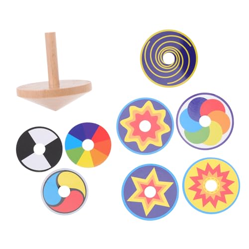 PHENOFICE 1 Satz Holz Bunte Holzgyroskope für Outdoor Aktivitäten für Kindergeburtstagsfeiern und Kreative Beschäftigung PHENOFICE 1 Satz Holz Bunte Holzgyroskope für Outdoor Aktivitäten für Kindergeburtstagsfeiern und Kreative Beschäftigung von PHENOFICE