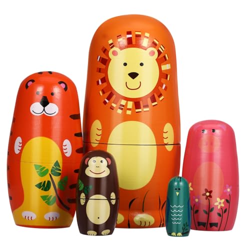 PHENOFICE 1 Satz Matroschka Nistpuppen Für Mädchen Russische Weihnachtspuppen Wollpuppe Nistpuppen Für Jungen Russische Nistpuppe Russische Stapelpuppen Für Russische Puppe Lotusbaum von PHENOFICE