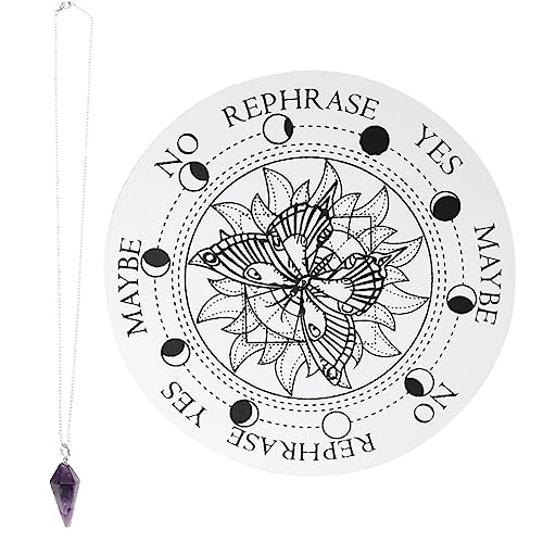 PHENOFICE 1 Satz Sieben Sterne Array Wahrsagetafel, Hexenpendeltafel, Meditations Radiäenpendeltafel, Holzplatte, Basteln, Holztafel, Pendeltafel Für Wahrsagerei von PHENOFICE