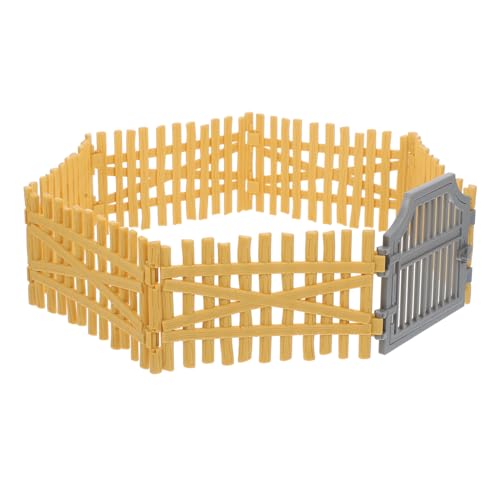 PHENOFICE 1 Satz Zaun-Modell Bauernhofkorral Bauernhof Zaun Bauernspielzeug Pferdegehege Zaunaufsätze Zoo Tiere Spielzeugzaun Spielzeugpferde Hobbypferd Yellow PVC PHENOFICE 1 Satz Zaun-Modell Bauernhofkorral Bauernhof Zaun Bauernspielzeug Pferdegehege Zaunaufsätze Zoo Tiere Spielzeugzaun Spielzeugpferde Hobbypferd Yellow PVC von PHENOFICE