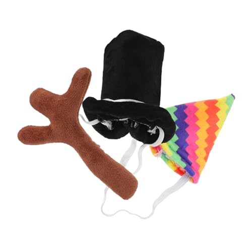 PHENOFICE Stabiles Material Plüschpuppe Ankleidezubehör Puppengeweih Und Zylinder Set von PHENOFICE