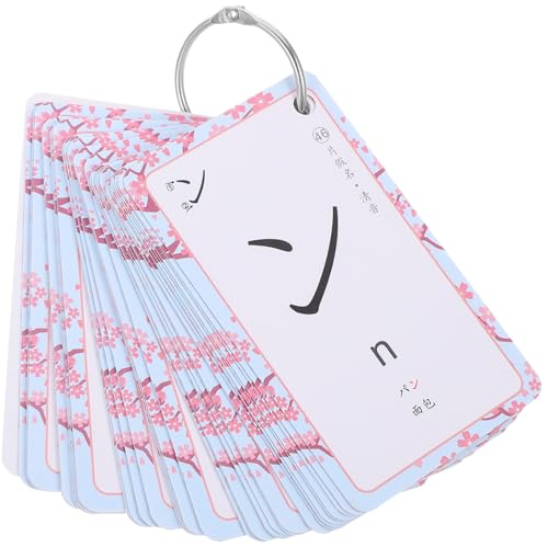 PHENOFICE 1satz Hiragana Und Katakana Lernkarten Japanische Flashkarten Für Anfänger Tragbar Leicht Langlebig Für Erwachsene Zur Schnellen Alphabetisierung Der Japanischen Sprache von PHENOFICE