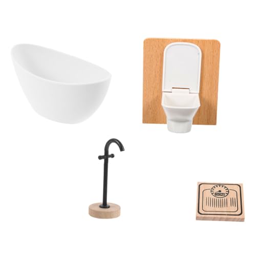 PHENOFICE Realistisches Miniatur-badezimmerset Im Maßstab 1:12 Puppenhaus-badewanne Dusche Und Toiletten Für Verbessertes Rollenspiel Und Geschichtenerzählen PHENOFICE Realistisches Miniatur-badezimmerset Im Maßstab 1:12 Puppenhaus-badewanne Dusche Und Toiletten Für Verbessertes Rollenspiel Und Geschichtenerzählen von PHENOFICE