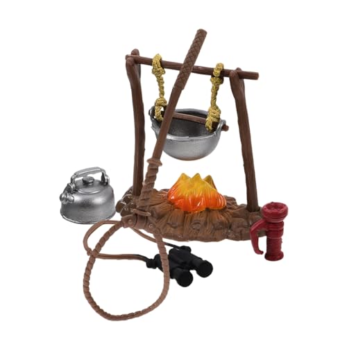 PHENOFICE 1 Set Überlebensausrüstung Spielzeug Miniatur Lagerfeuersimulation Camping Wasserkocher Modelle Simulation Camping Modelle Simulation Camp Spielzeug Mini Pretend Camping PHENOFICE 1 Set Überlebensausrüstung Spielzeug Miniatur Lagerfeuersimulation Camping Wasserkocher Modelle Simulation Camping Modelle Simulation Camp Spielzeug Mini Pretend Camping von PHENOFICE