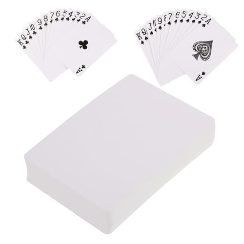 PHENOFICE 1 Set Wärmeübertragungs Spielkarten, Lernkarten, Blanko Papierkarten, Sublimations Pokerkarten, DIY Blankokarten, Blankokarten Zum Kartenbasteln, Wortnotizkarten, Blanko PHENOFICE 1 Set Wärmeübertragungs Spielkarten, Lernkarten, Blanko Papierkarten, Sublimations Pokerkarten, DIY Blankokarten, Blankokarten Zum Kartenbasteln, Wortnotizkarten, Blanko von PHENOFICE