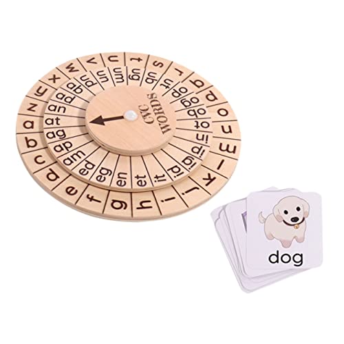 PHENOFICE 1 Set Wort Rechtschreibspielzeug, Rotierende Passende Buchstaben, Spielzeug, Lernkarten, Alphabet Rechtschreibspiel, Englisches Alphabet, Erkenntnisspielzeug, Lernspielzeug, von PHENOFICE