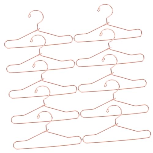 PHENOFICE 10 Stück 75 cm Mini Puppen Kleiderbügel Aus Metall, Mini Kleiderbügel Aus Metall, Mini Kleiderbügel, Puppen Kleiderbügel, Mini Simulations Kleiderbügel, Simulations Mini von PHENOFICE