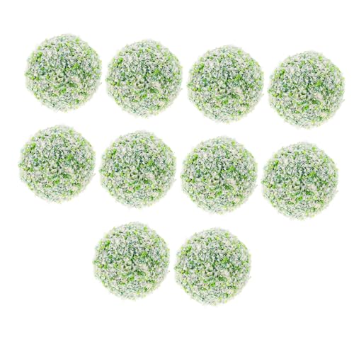 PHENOFICE 10 Stück Miniatur Grasbälle, Simulierte Buschbälle, Ornamente Für Mikrolandschaften, Dekorative Buschcluster Bälle, Buschcluster, Simulierte Buschcluster Ornamente, Rasendekor von PHENOFICE