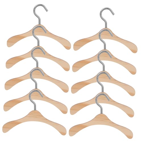 PHENOFICE 10 Stück Teiliges Mini Puppen Kleiderbügel aus Stabilem Holz Praktische Kleine Puppenkleideraufhänger für Puppen Platzsparend Langlebig und Einfach zu Verwenden PHENOFICE 10 Stück Teiliges Mini Puppen Kleiderbügel aus Stabilem Holz Praktische Kleine Puppenkleideraufhänger für Puppen Platzsparend Langlebig und Einfach zu Verwenden von PHENOFICE