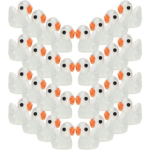 PHENOFICE 100 Stück Leuchtende Enten Ornamente, Mini Ornament, Mikro Landschafts Ornament, Cartoon Miniaturfiguren, Auto Mini Dekore, Im Dunkeln Leuchtende Figuren, Harz Ornament, Mini PHENOFICE 100 Stück Leuchtende Enten Ornamente, Mini Ornament, Mikro Landschafts Ornament, Cartoon Miniaturfiguren, Auto Mini Dekore, Im Dunkeln Leuchtende Figuren, Harz Ornament, Mini von PHENOFICE
