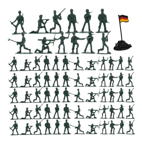 PHENOFICE Miniatur-soldatenfiguren-Set 100 Stück Sandtisch Mini-Menschen Jungen Und Mädchen Spielset Heimdekoration Spielzeug von PHENOFICE