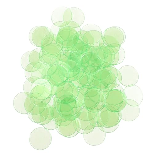 PHENOFICE 100 Stück Transparente Bingo Chips Spielmarken für Bingo Spiele Vielseitige Accessoires Leicht und Tragbar für Kartenspiele und Zählübungen Frischem PHENOFICE 100 Stück Transparente Bingo Chips Spielmarken für Bingo Spiele Vielseitige Accessoires Leicht und Tragbar für Kartenspiele und Zählübungen Frischem von PHENOFICE