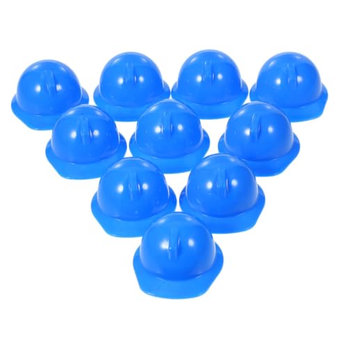 PHENOFICE 10Pcs Mini BAU Hut Kunststoff Kappe für Puppen Haustiere Dekorative Spielen Zubehör PHENOFICE 10Pcs Mini BAU Hut Kunststoff Kappe für Puppen Haustiere Dekorative Spielen Zubehör von PHENOFICE