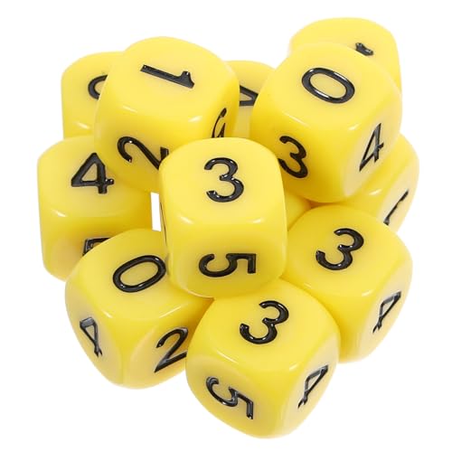 PHENOFICE 12 Stück Zahlenwürfel Partyspielwürfel Partywürfel Große Würfel Spielrequisiten Unterhaltungswürfel 6 Seitige Würfel Brettspielwerkzeug Partygeschenk Spielrequisitenwürfel von PHENOFICE