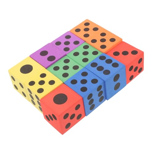 PHENOFICE Eva-schaumwürfel Spielwürfel Für Kinder Groß 3,7 cm Maße Für Spiele Reisen Klassenzimmer von PHENOFICE