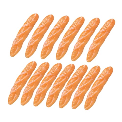 PHENOFICE 13 Stück Imitation Langes Baguette Puppenhaus Brot Mini Lebensmittel Mini Künstliches Brot Mini DIY Mini Ornament Harz Handwerk Mini DIY Brot Bausatz Miniatur Brot Puppen Essen von PHENOFICE