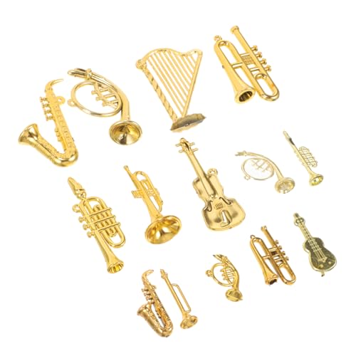 PHENOFICE 14 Teiliges Mini Musikinstrumente Set Aus Weihnachtsbaum Dekoration DIY Ornament Für Partys Und Miniatur Musikinstrumente Für Puppenhäuser Und Bastelprojekte PHENOFICE 14 Teiliges Mini Musikinstrumente Set Aus Weihnachtsbaum Dekoration DIY Ornament Für Partys Und Miniatur Musikinstrumente Für Puppenhäuser Und Bastelprojekte von PHENOFICE