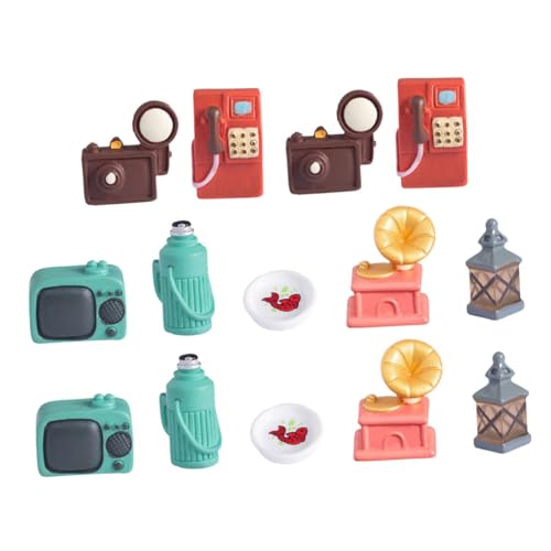 PHENOFICE 14 Teiliges Set Simuliertes Haushaltsgerät Modell Retro Puppenhaus Mini Ornamente Puppenmöbel Kamera Diorama DIY Miniaturmöbel Zubehör Miniatur Telefonkamera PHENOFICE 14 Teiliges Set Simuliertes Haushaltsgerät Modell Retro Puppenhaus Mini Ornamente Puppenmöbel Kamera Diorama DIY Miniaturmöbel Zubehör Miniatur Telefonkamera von PHENOFICE