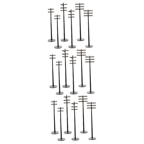 PHENOFICE 18 Stück Mini Telefonmasten, Telegrafenmasten, Modell Szenario, Telegrafenmast Modelle, Sandtisch, Szenenzubehör, Landschafts Telegrafenmasten, Mikro Landschaftsmodell, Mini PHENOFICE 18 Stück Mini Telefonmasten, Telegrafenmasten, Modell Szenario, Telegrafenmast Modelle, Sandtisch, Szenenzubehör, Landschafts Telegrafenmasten, Mikro Landschaftsmodell, Mini von PHENOFICE