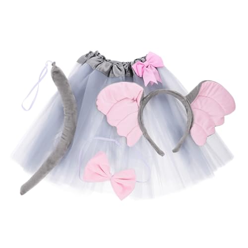 PHENOFICE 1Satz Elefant Cosplay Kostüm mit Dekorativem und Stirnband für Halloween und Geburtstagsfeiern Teiliges Set Fliege PHENOFICE 1Satz Elefant Cosplay Kostüm mit Dekorativem und Stirnband für Halloween und Geburtstagsfeiern Teiliges Set Fliege von PHENOFICE