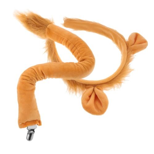 PHENOFICE 1Satz Löwenkostüm mit Stirnband und Teiliges Tier Cosplay Zubehör für Halloween Karneval und Mottopartys Weiches Sicheres Material für Optimalen von PHENOFICE