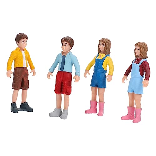 PHENOFICE Miniatur Figuren Satz für Kinder – 1 Satz Imitierte Menschen Figuren Realistische Miniatur für Kinder Puppenhaus Zubehör von PHENOFICE