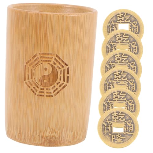 PHENOFICE 1Satz Vintage Chinesischen Wahrsagemünzen und Bambusbehälter für Ching Wahrsagung für Feng Shui Neujahrsspiele und Familienversammlungen PHENOFICE 1Satz Vintage Chinesischen Wahrsagemünzen und Bambusbehälter für Ching Wahrsagung für Feng Shui Neujahrsspiele und Familienversammlungen von PHENOFICE