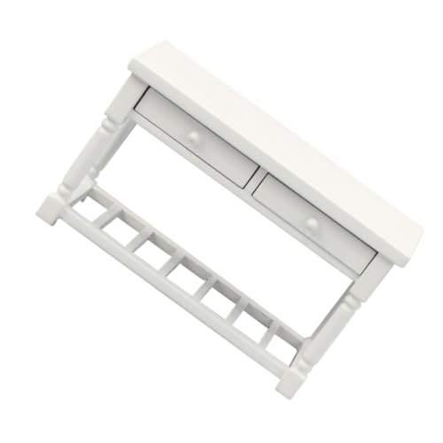 PHENOFICE 1Stk Weißer Holztisch puppenhausmöbel Home Decor Living Space Decoration Mini Furniture Mini Model Mini-Schreibtisch-Modell weiße Möbel Tischmodell aus Holz Desktop-Ornament Birke von PHENOFICE