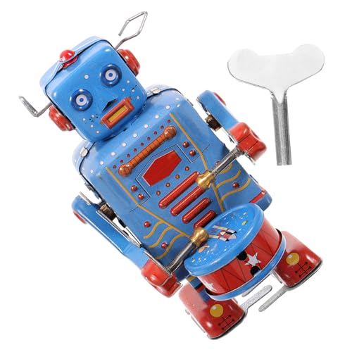 PHENOFICE Vintage Blechspielzeug Aufziehroboter Trommelspielzeug Home Office Bar Dekoration PHENOFICE Vintage Blechspielzeug Aufziehroboter Trommelspielzeug Home Office Bar Dekoration von PHENOFICE