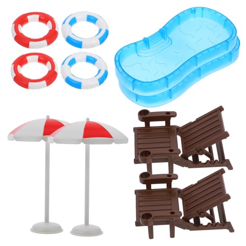 PHENOFICE 2 Sätze Möbel für Puppenhaus Strandmöbel Teiliges Deko für Kreative Mikrolandschaften und Gartenprojekte für DIY Fans PHENOFICE 2 Sätze Möbel für Puppenhaus Strandmöbel Teiliges Deko für Kreative Mikrolandschaften und Gartenprojekte für DIY Fans von PHENOFICE