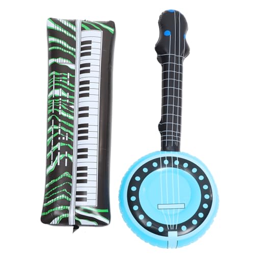 PHENOFICE 2 Stück Aufblasbares Elektronisches Klavier, Banjo, Aufblasbare Party Requisite, Aufblasbares Musikinstrument, Party Musikinstrumente, Aufblasbares Instrument, Spielzeug, Party PHENOFICE 2 Stück Aufblasbares Elektronisches Klavier, Banjo, Aufblasbare Party Requisite, Aufblasbares Musikinstrument, Party Musikinstrumente, Aufblasbares Instrument, Spielzeug, Party von PHENOFICE