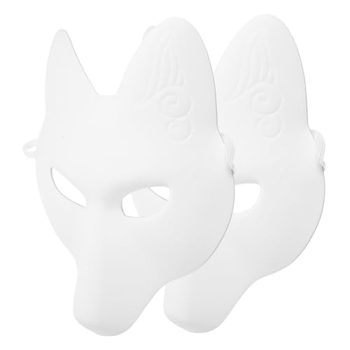 PHENOFICE 2 Stück DIY Fuchsmaske Tiermaske Maskenmaske Unbemalte Maske DIY Schwarze Maske Blankomasken Zum Dekorieren Halloween Blankomaske Kinder Halloweenmaske Unbemalte Blankomaske PHENOFICE 2 Stück DIY Fuchsmaske Tiermaske Maskenmaske Unbemalte Maske DIY Schwarze Maske Blankomasken Zum Dekorieren Halloween Blankomaske Kinder Halloweenmaske Unbemalte Blankomaske von PHENOFICE