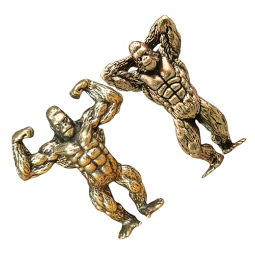 PHENOFICE 2 Stück Exquisite Kupfer-Beryllium-Gorilla-skulpturen Gorilla-Figuren Gorilla- Gorilla-Ornament Gorilla-Figur Desktop-Dekoration in Tierform PHENOFICE 2 Stück Exquisite Kupfer-Beryllium-Gorilla-skulpturen Gorilla-Figuren Gorilla- Gorilla-Ornament Gorilla-Figur Desktop-Dekoration in Tierform von PHENOFICE