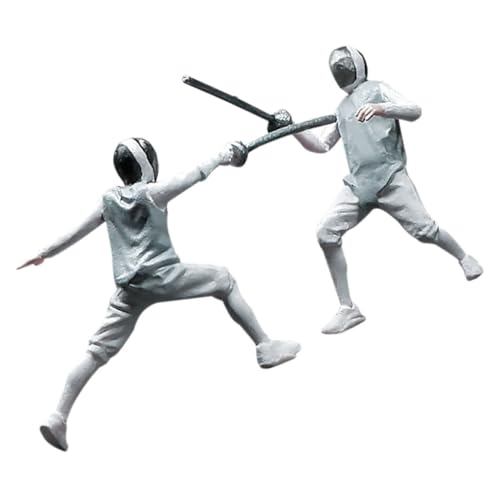 PHENOFICE 2 Stück Fechtpuppenmodell Winzige Menschenfigur 164 Miniatur Fechtmenschen Miniaturmenschen Für Diorama Match People Figuren Handbemalte Fechtvölker Match Modellfiguren Aus PHENOFICE 2 Stück Fechtpuppenmodell Winzige Menschenfigur 164 Miniatur Fechtmenschen Miniaturmenschen Für Diorama Match People Figuren Handbemalte Fechtvölker Match Modellfiguren Aus von PHENOFICE