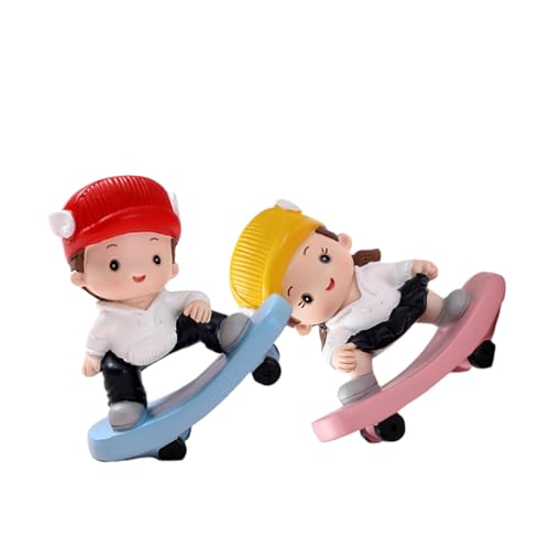 PHENOFICE 2 Stück Harzfiguren Für Den Schreibtisch, Harz, Jungenfigur, Kuchenspieße, Kleine Kinderfigur, Kuchendekoration, Mikrolandschaft, Jungenstatue, Harz, Süße Mädchenfigur, PHENOFICE 2 Stück Harzfiguren Für Den Schreibtisch, Harz, Jungenfigur, Kuchenspieße, Kleine Kinderfigur, Kuchendekoration, Mikrolandschaft, Jungenstatue, Harz, Süße Mädchenfigur, von PHENOFICE
