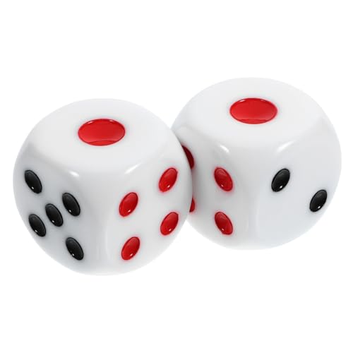PHENOFICE 2 Stück Harzwürfel Mit Abgerundeten Ecken, Partyzubehör, Würfelspiel, Spielzeug, Spielwürfel, Requisiten, Spielrequisiten, Würfelspielzeug, Große Würfel, Unterhaltungswürfel, PHENOFICE 2 Stück Harzwürfel Mit Abgerundeten Ecken, Partyzubehör, Würfelspiel, Spielzeug, Spielwürfel, Requisiten, Spielrequisiten, Würfelspielzeug, Große Würfel, Unterhaltungswürfel, von PHENOFICE