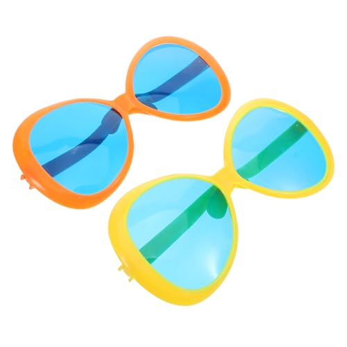PHENOFICE 2 Stück Jumbo Sonnenbrille Plastik Sonnenbrille für Strandpartys Hawaii Themen Events und Kostümpartys Große Spaßbrille für Foto Requisiten und Sommeraktivitäten PHENOFICE 2 Stück Jumbo Sonnenbrille Plastik Sonnenbrille für Strandpartys Hawaii Themen Events und Kostümpartys Große Spaßbrille für Foto Requisiten und Sommeraktivitäten von PHENOFICE