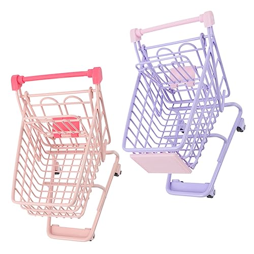 PHENOFICE 2 Stück Mini Einkaufswagen, Miniatur Supermarktwagen, Einkaufswagen, Spielzeug Schreibtisch, Kleiner Einkaufswagen, Ornament, Mini , Einkaufswagen, Schreibtisch PHENOFICE 2 Stück Mini Einkaufswagen, Miniatur Supermarktwagen, Einkaufswagen, Spielzeug Schreibtisch, Kleiner Einkaufswagen, Ornament, Mini , Einkaufswagen, Schreibtisch von PHENOFICE